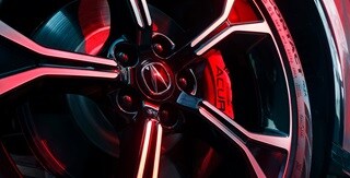 Acura MDX Type S採用21英寸Berlina Black色搭配機製 Acura MDX Type S採用21英寸Berlina Black色搭配機製