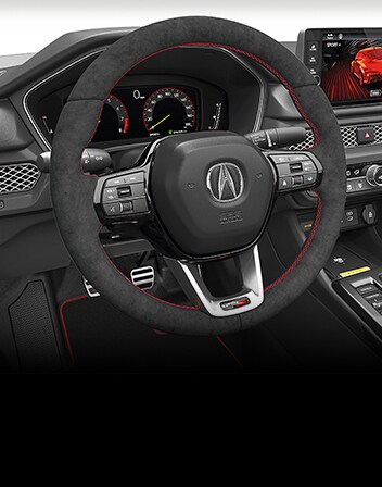 Integra Type S Alcantara包覆的跑車方向盤配件