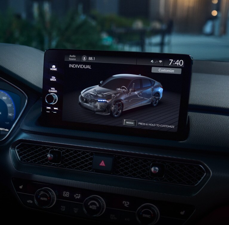 2026 Acura Integra整合行車動態系統，個人模式。