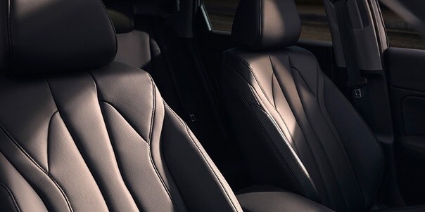 2026 Acura Integra Ebony色座椅細節。 2026 Acura Integra Ebony色座椅細節。