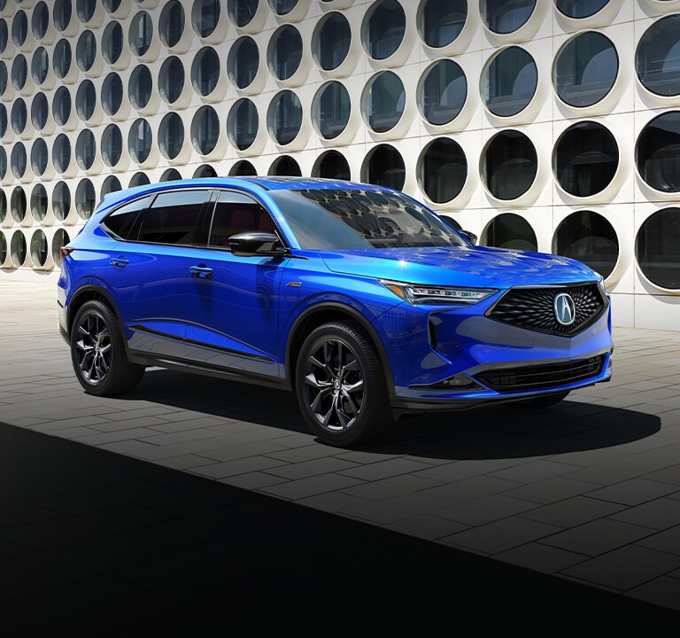 2022 Apex Blue Pearl色Acura MDX A-Spec3/4前排乘客座位