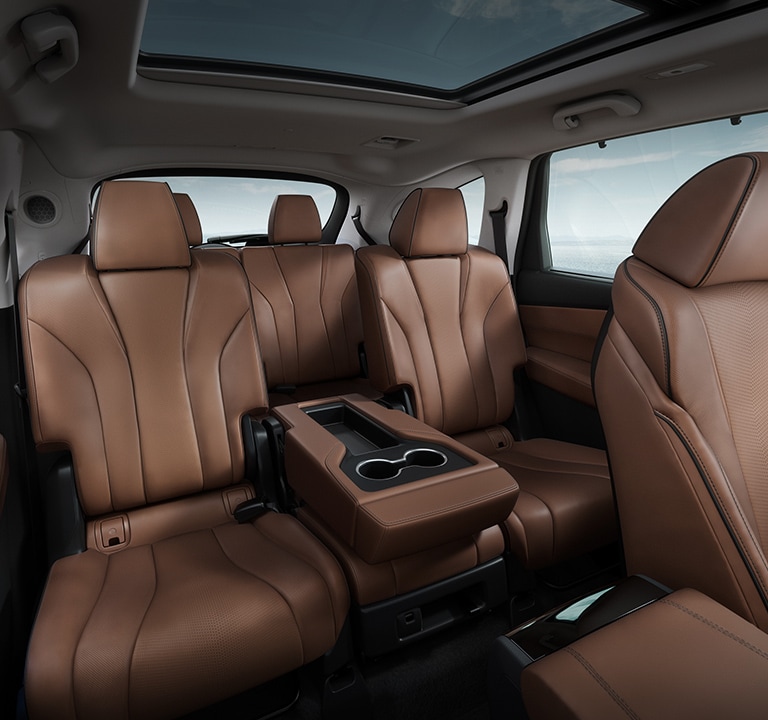 2022 Acura MDX先進組合咖啡棕色三排座椅