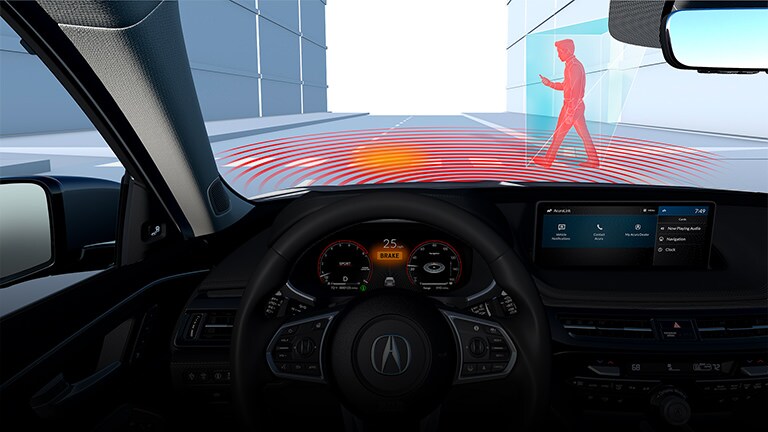 2022 Acura MDX行人偵測功能