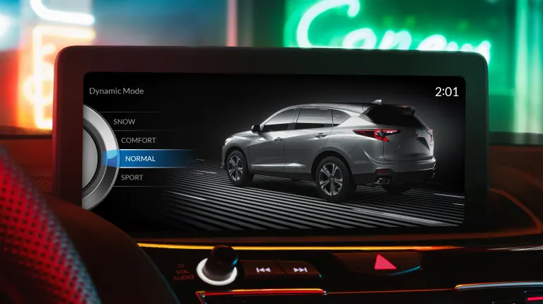 Acura 2026 RDX整合行車動態系統，一般模式螢幕