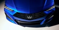 Apex Blue Pearl色2025 Acura TLX A-Spec組合細節。 Apex Blue Pearl色2025 Acura TLX A-Spec組合細節。