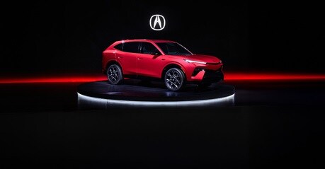 2026 Acura Next-Gen Hybrid SUV Prototype shown in a three-quarter view.
