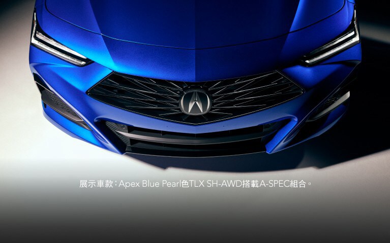 Apex Blue Pearl色2025 Acura TLX A-Spec格柵細節